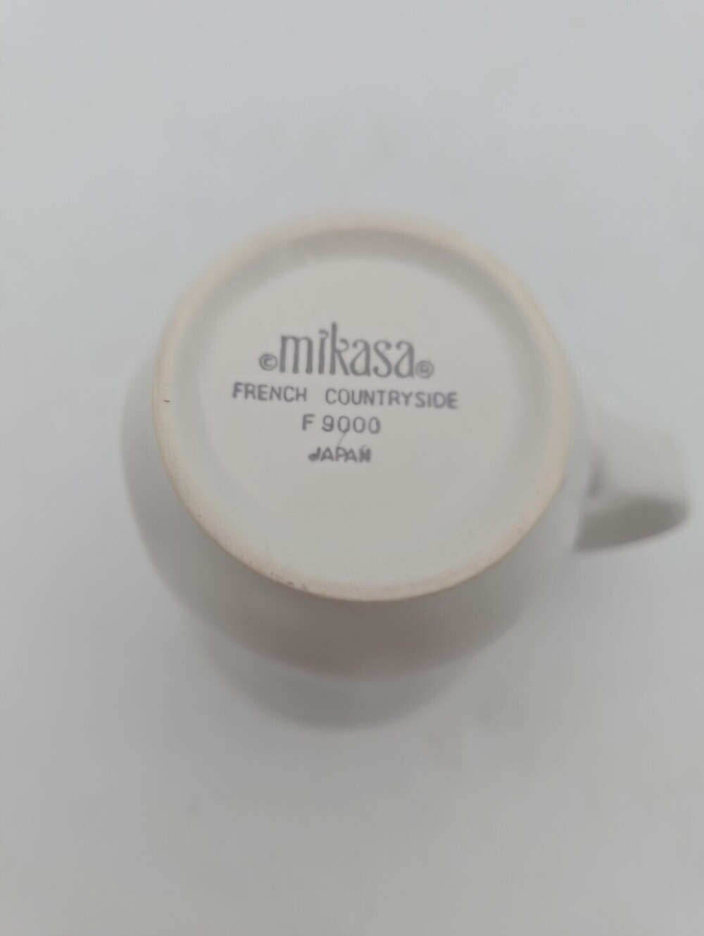 1 Replacemen Mikasa French Countryside White Scalloped F9000 Tea Cups 3-1/2” 8oz